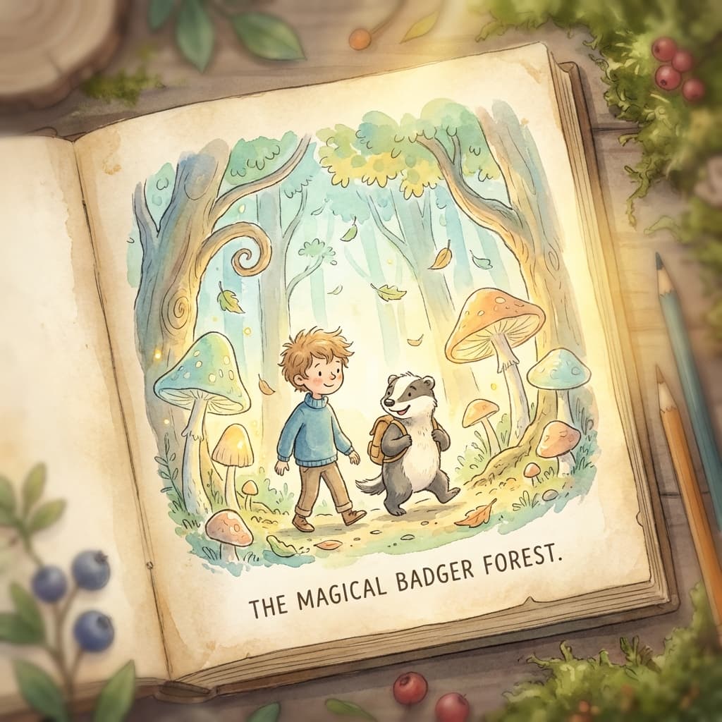 Sanatsal Çocuk Kitabı İllüstrasyonu